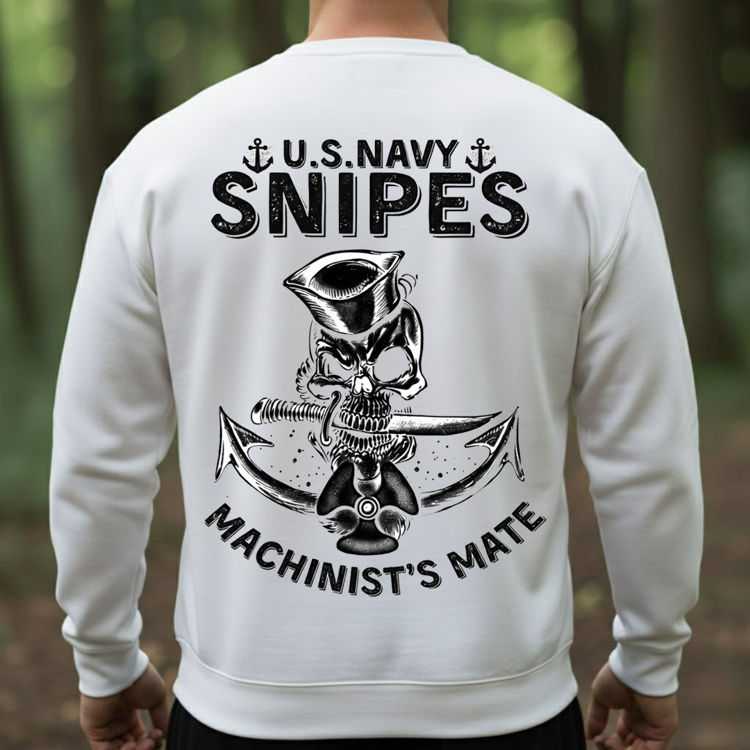 Machinist’s Mate U.S. Navy Snipes– Skull Anchor Design, Gift for Veterans Day