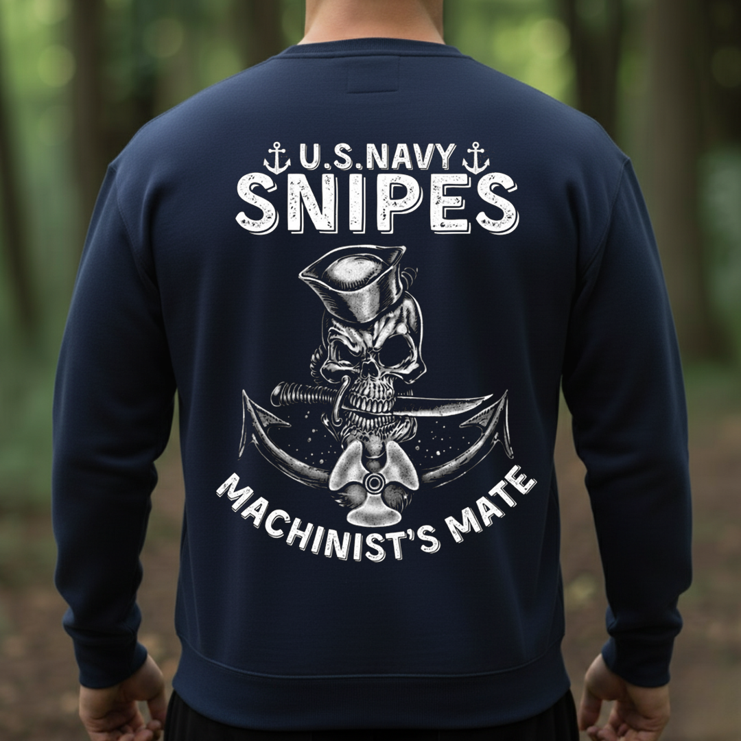 Machinist’s Mate U.S. Navy Snipes– Skull Anchor Design, Gift for Veterans Day