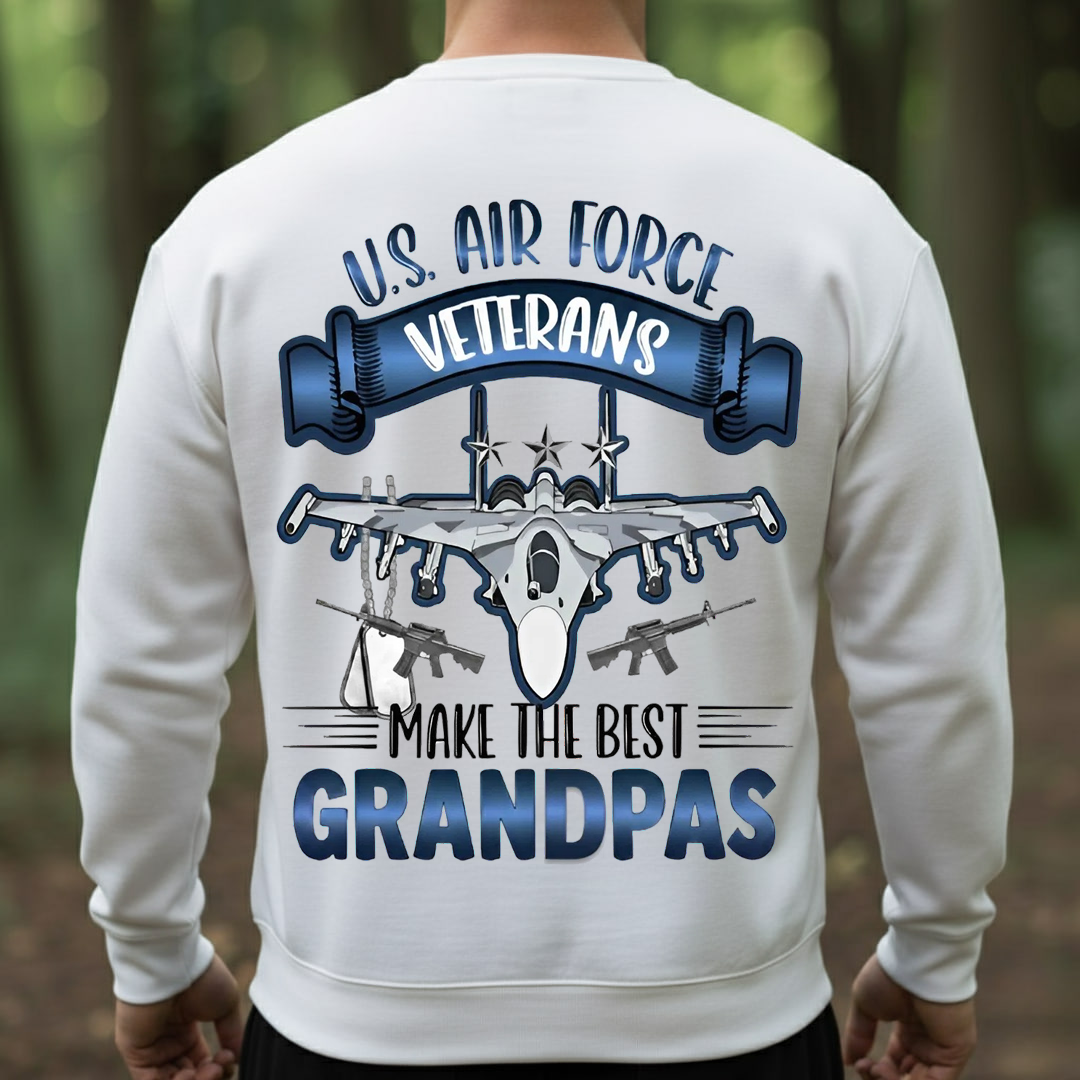 USAF Veteran Grandpa Tee – Proud Air Force Grandfather Gift T-Shirt, SweatShirt, Hoodie, Gift for Veterans Day