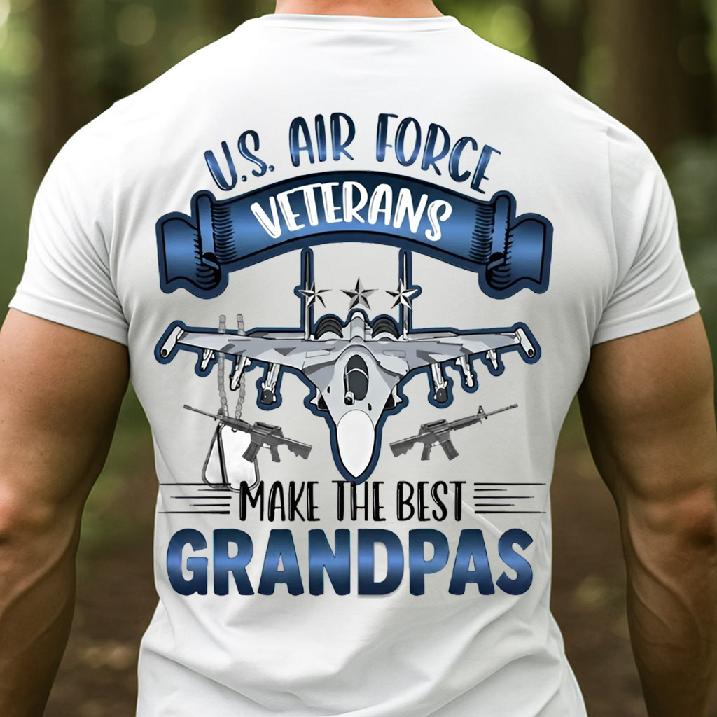 USAF Veteran Grandpa Tee – Proud Air Force Grandfather Gift T-Shirt, SweatShirt, Hoodie, Gift for Veterans Day