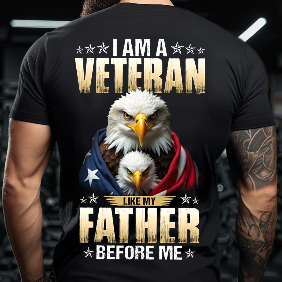 I Am a Veteran Like My Father Before Me Shirt – Patriotic Family Military Tee
