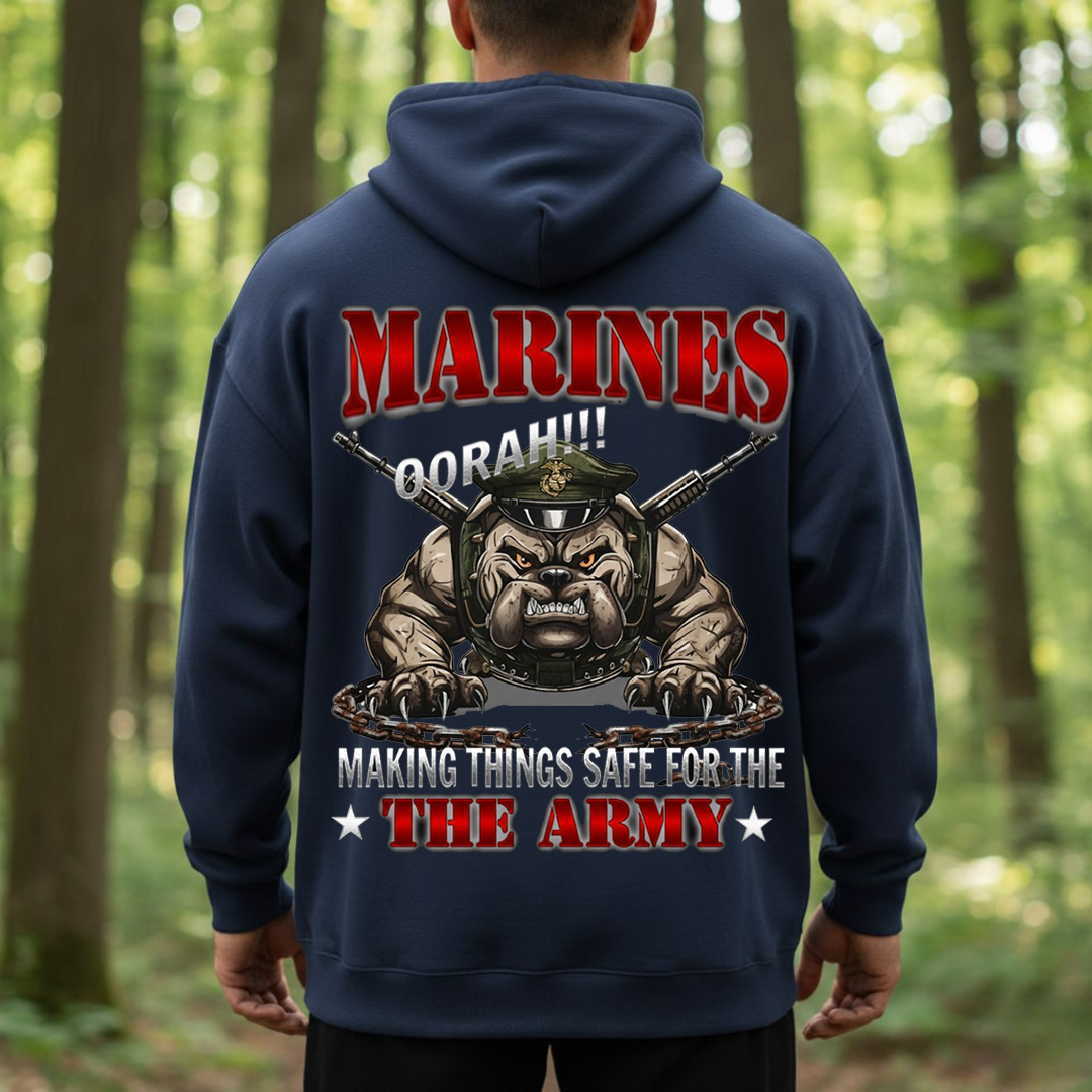 Funny US Marine Shirt – Making Things Safe for the Army, Gift for Marines, USMC, Veterans Day