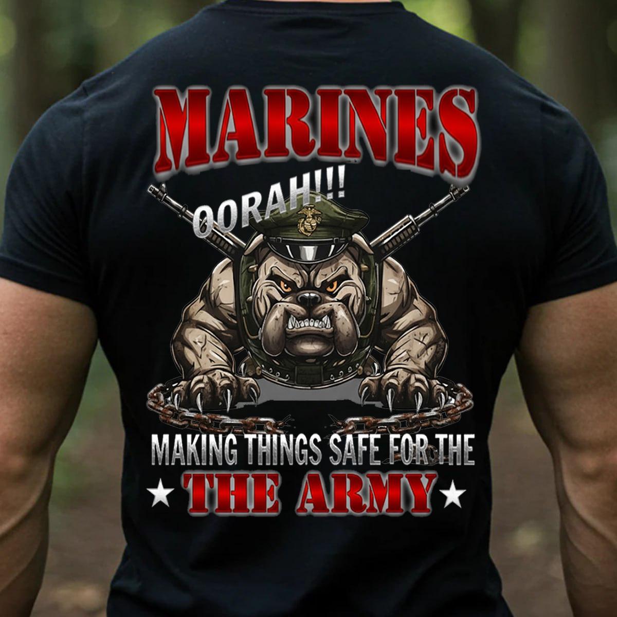Funny US Marine Shirt – Making Things Safe for the Army, Gift for Marines, USMC, Veterans Day