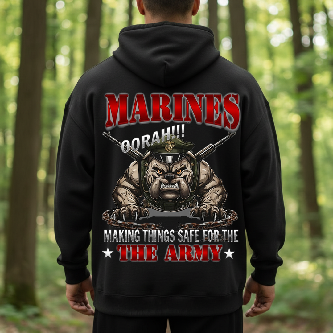 Funny US Marine Shirt – Making Things Safe for the Army, Gift for Marines, USMC, Veterans Day