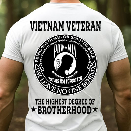Vietnam Veteran POW MIA Brotherhood Shirt – Bring ’Em Home or Send Us Back", Gift for Veterans Day