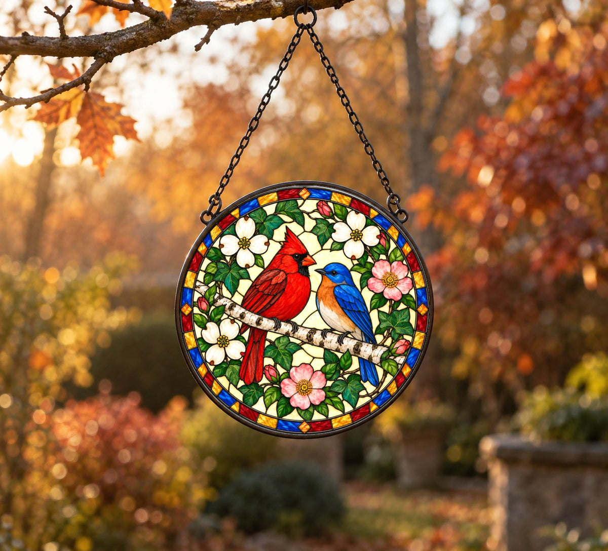 Backyard Songbird Harmony Suncatcher