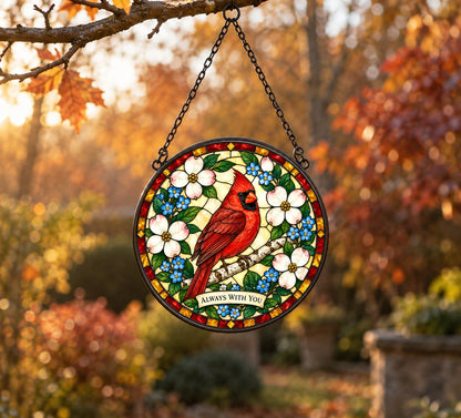 Cardinal of Solace Suncatcher Memorial Window Ornament