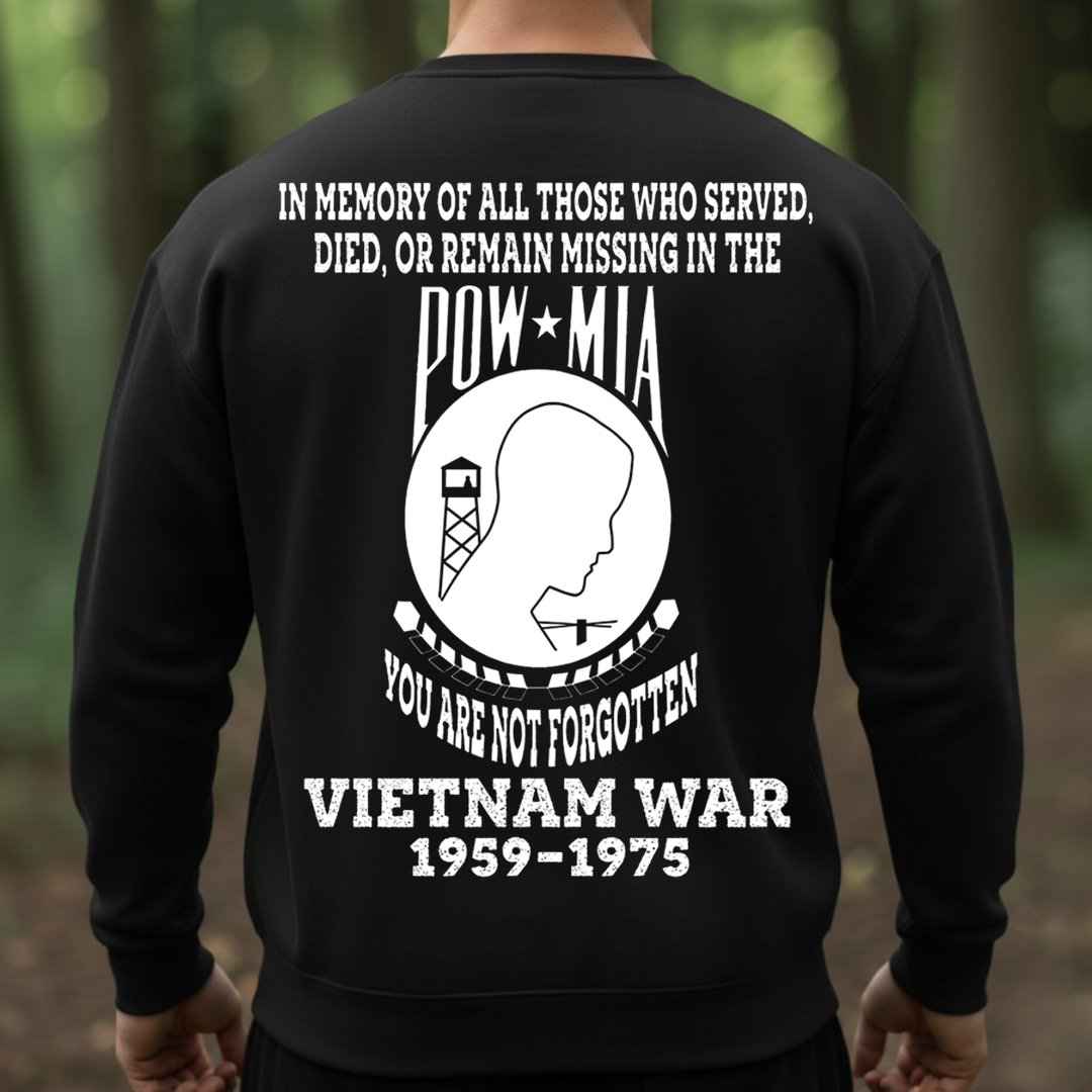 POW MIA Vietnam War Shirt – You Are Not Forgotten Veteran Tee, Gift for Veterans Day