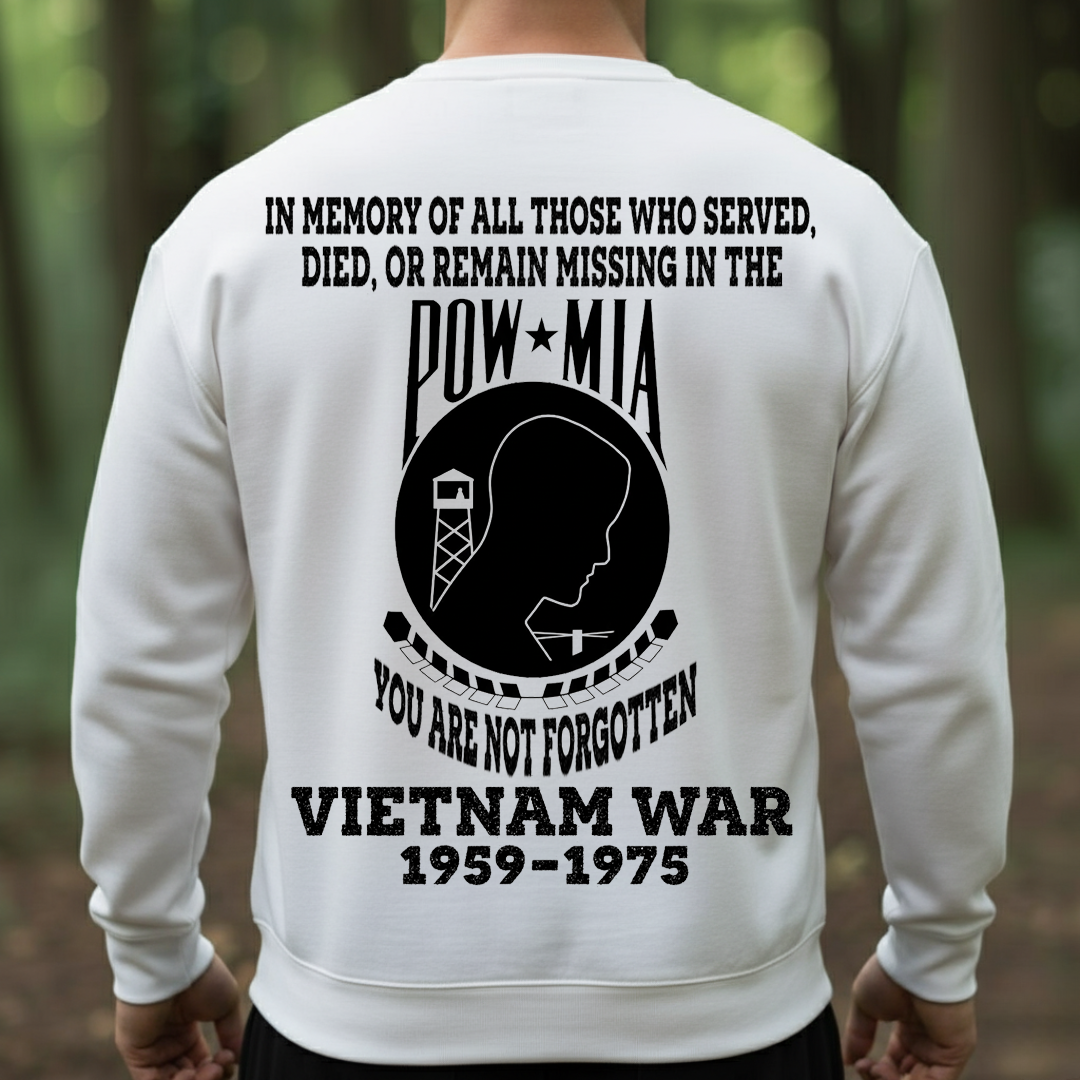 POW MIA Vietnam War Shirt – You Are Not Forgotten Veteran Tee, Gift for Veterans Day
