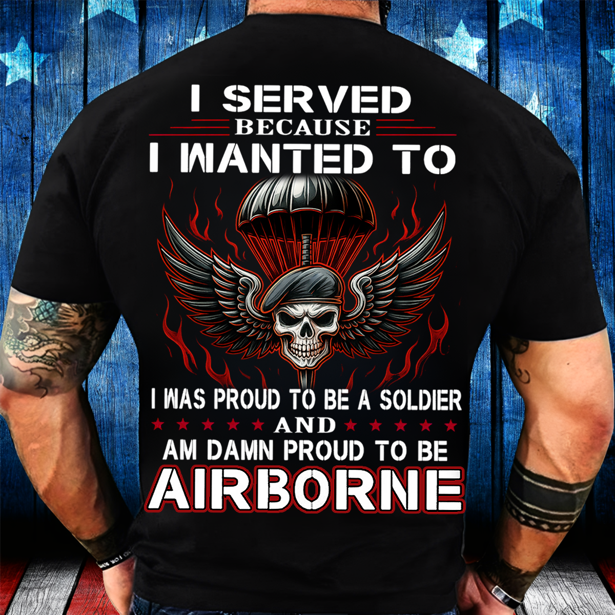 Airborne Military T-Shirt – Proud Soldier Army Veteran Tee for Men