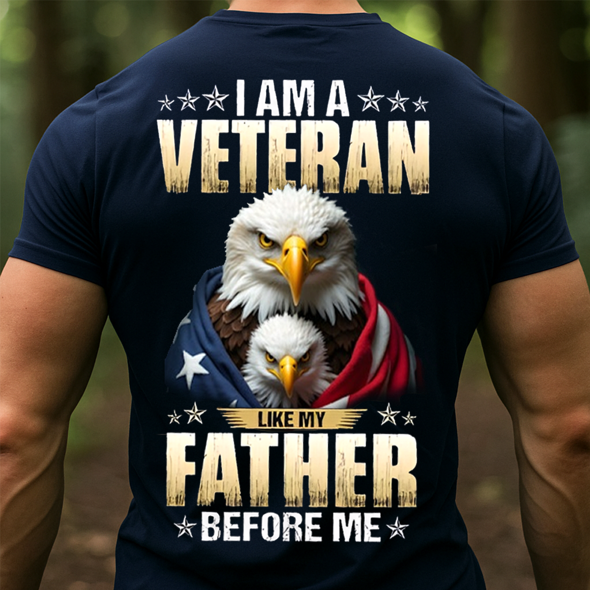 I Am a Veteran Like My Father Before Me Shirt – Patriotic Family Military Tee
