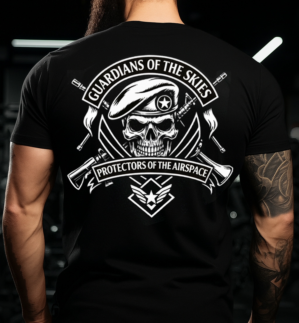 Military-Inspired "Guardians of the Skies" T-Shirt - Perfect Gift for Hero Dads & Grandpas