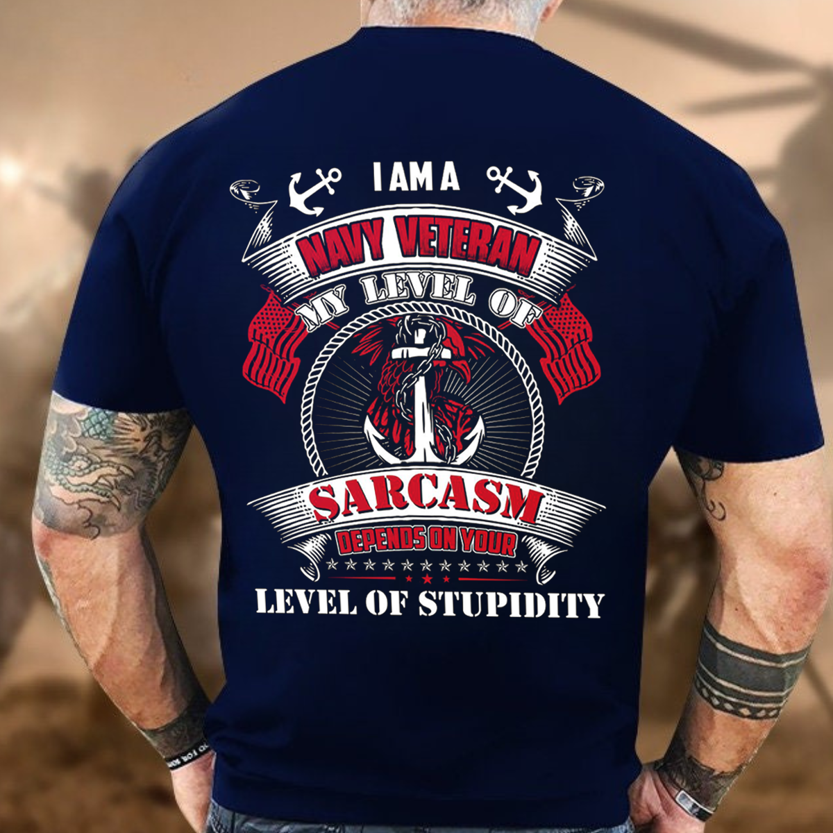 Navy Veteran Sarcasm Shir, Military Humor T-Shirt, Patriotic Veteran Apparel, Sarcasm Level Tee,  Veteran Pride Shirt, Military Humor Gift