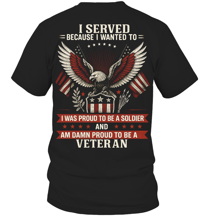 Damned Proud to Be a Veteran, Military Service T-Shirt, Patriotic American Design