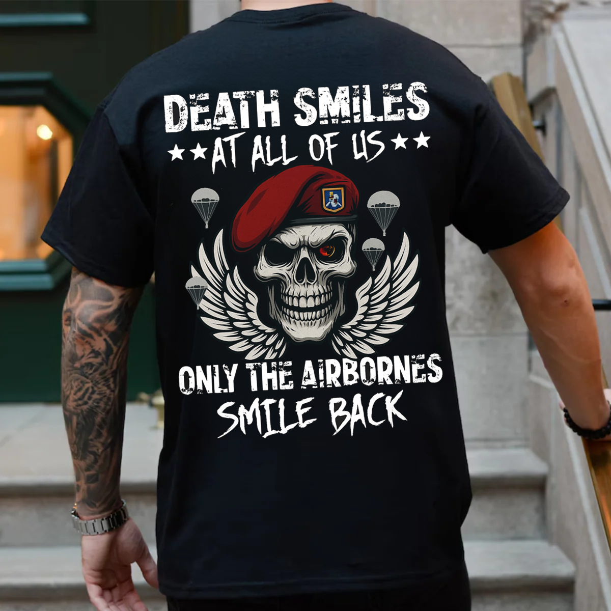 The Airborne Response T-Shirt, Military Patriotic Veteran Design, Perfect Gift for Veterans Day