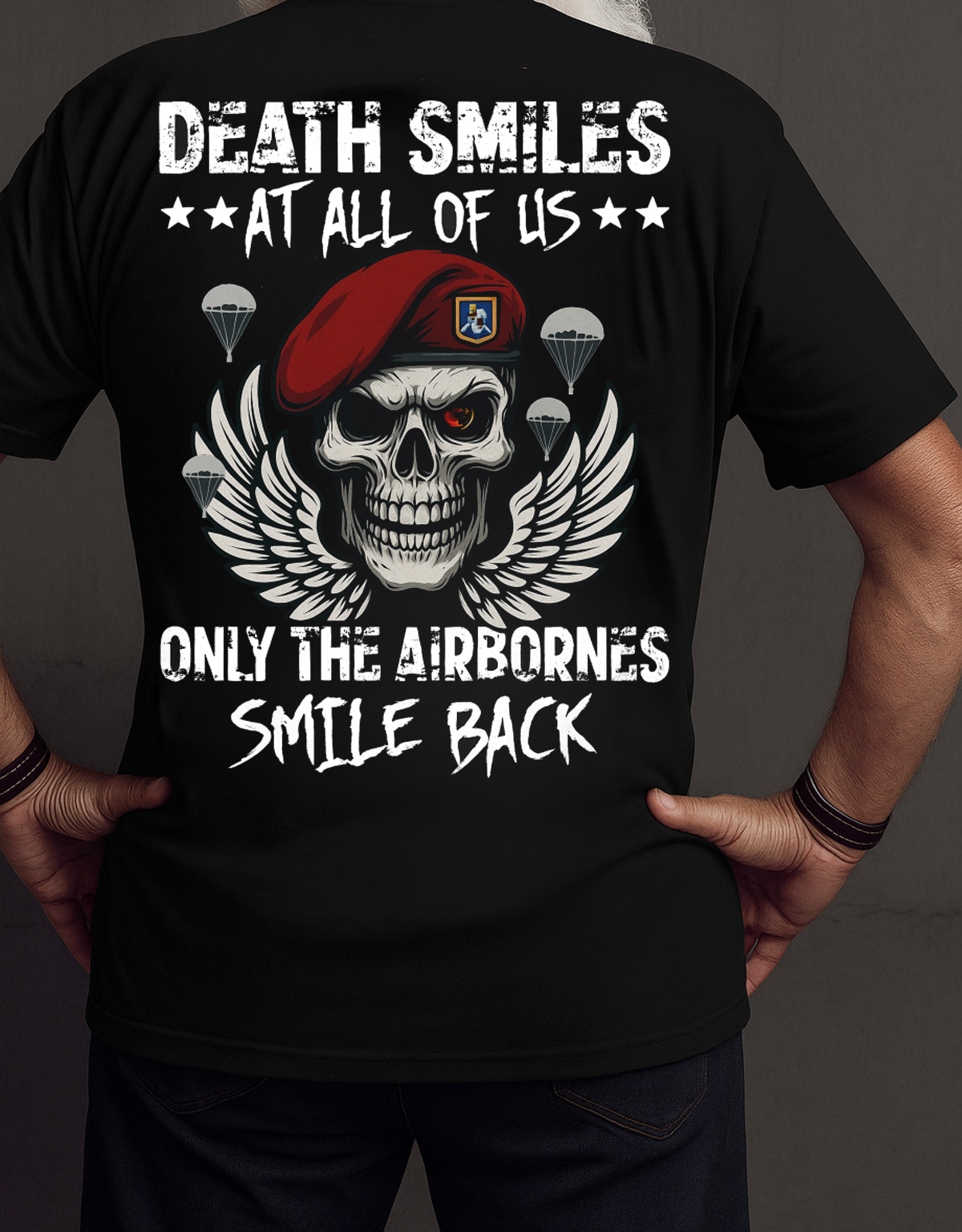The Airborne Response T-Shirt, Military Patriotic Veteran Design, Perfect Gift for Veterans Day