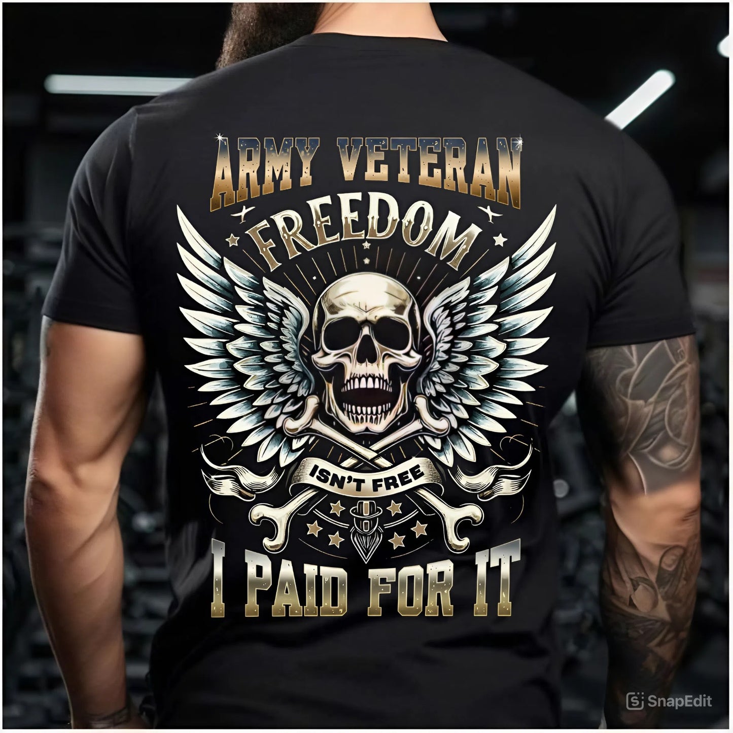 Army Veteran T-Shirt – Freedom Isn’t Free – Military Pride Tee