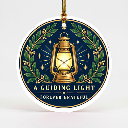 Guiding Light Ceramic Christmas Ornament, Mentor and Teacher Gift