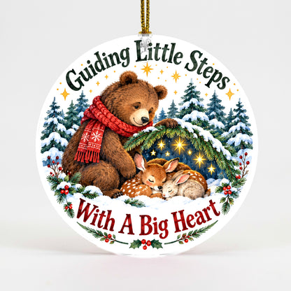 Gentle Woodland Shelter Ornament, Daycare Teacher Caregiver Gift