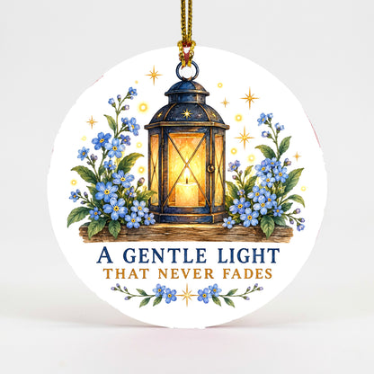 Luminescent Remembrance Lantern Ceramic Christmas Ornament