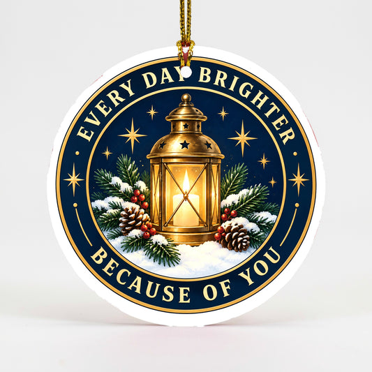 Guiding Light Appreciation Ceramic Ornament, Holiday Thank You Gift