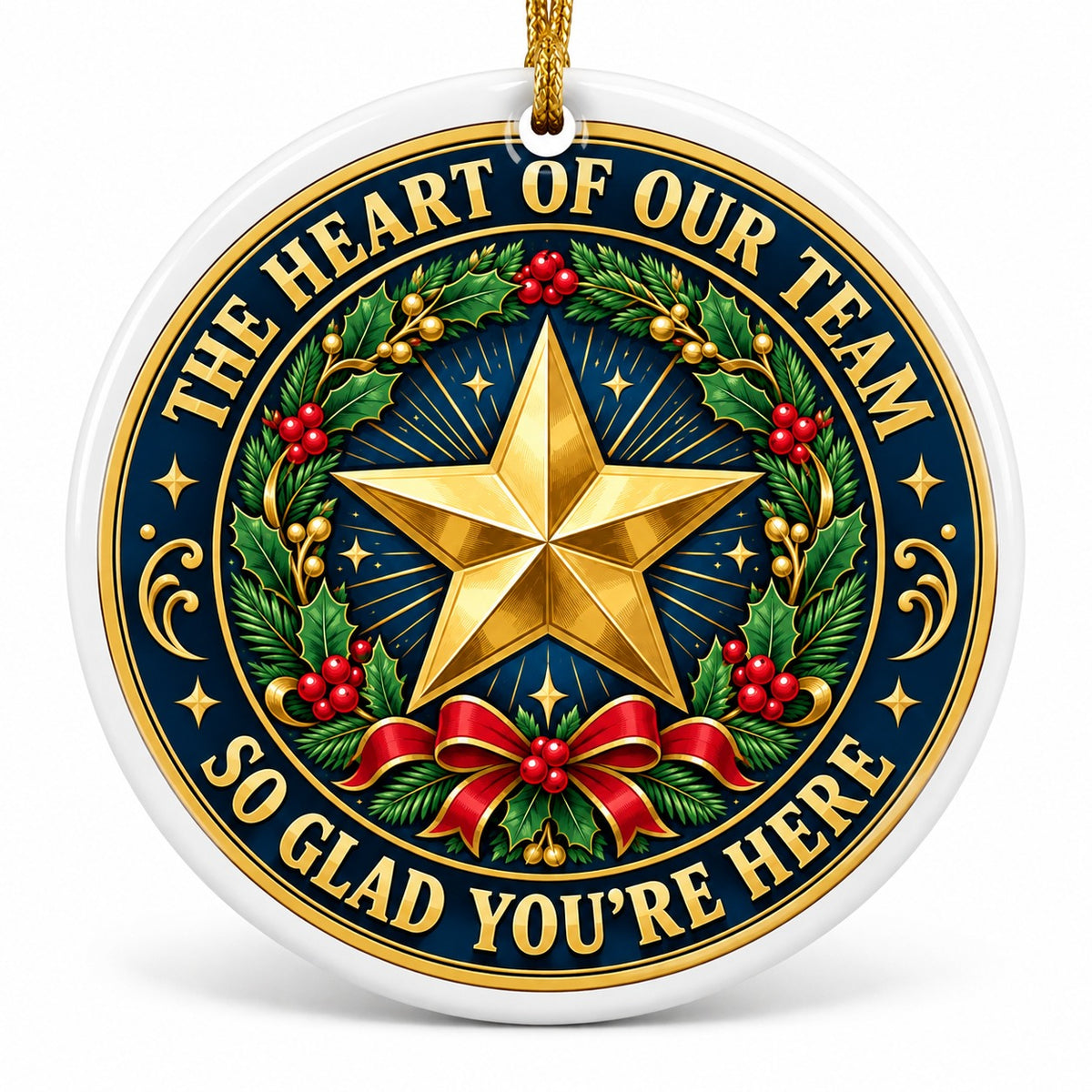 Team Bright Star Appreciation Ceramic Christmas Ornament
