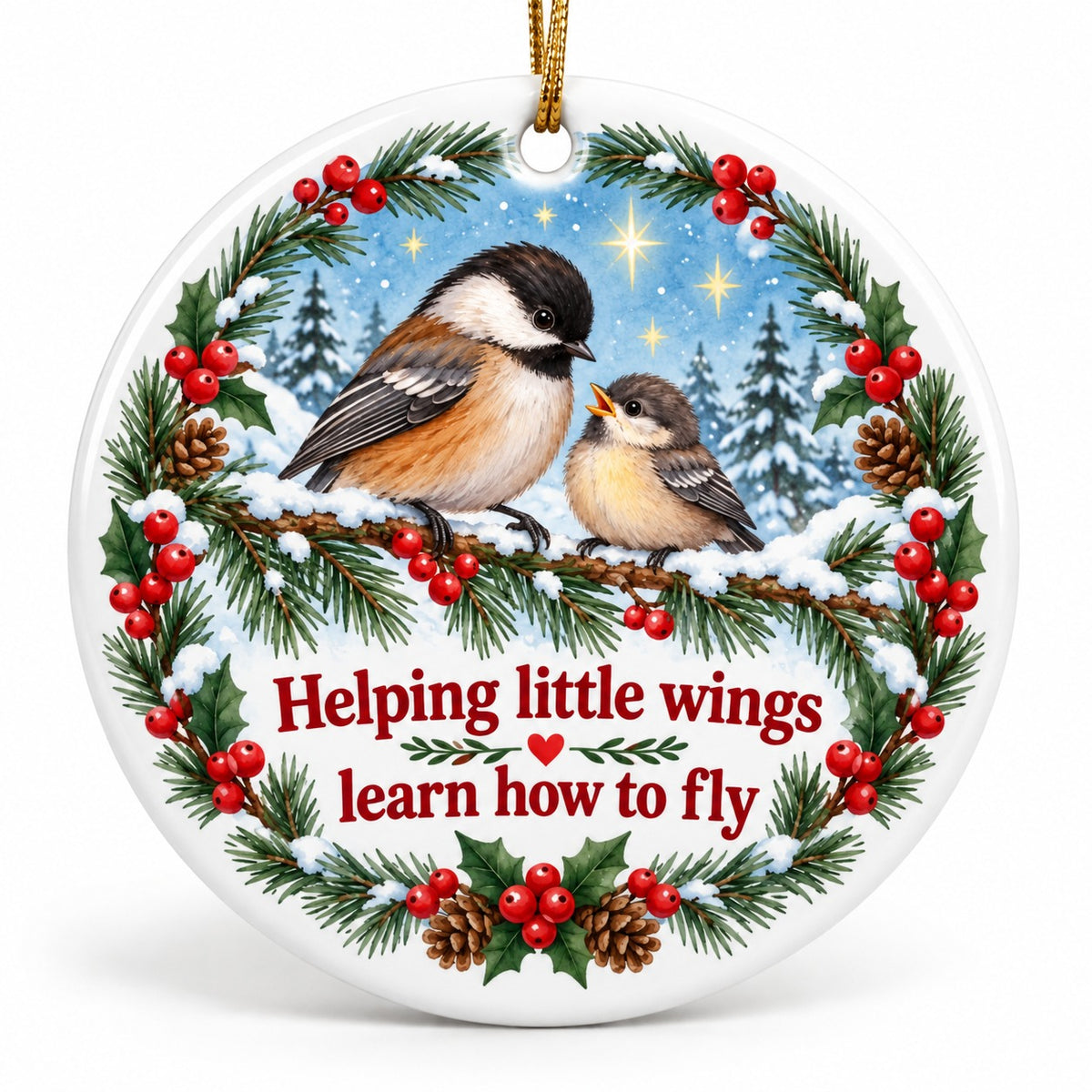 Little Wings Christmas Ornament, Caregiver Appreciation Holiday Gift
