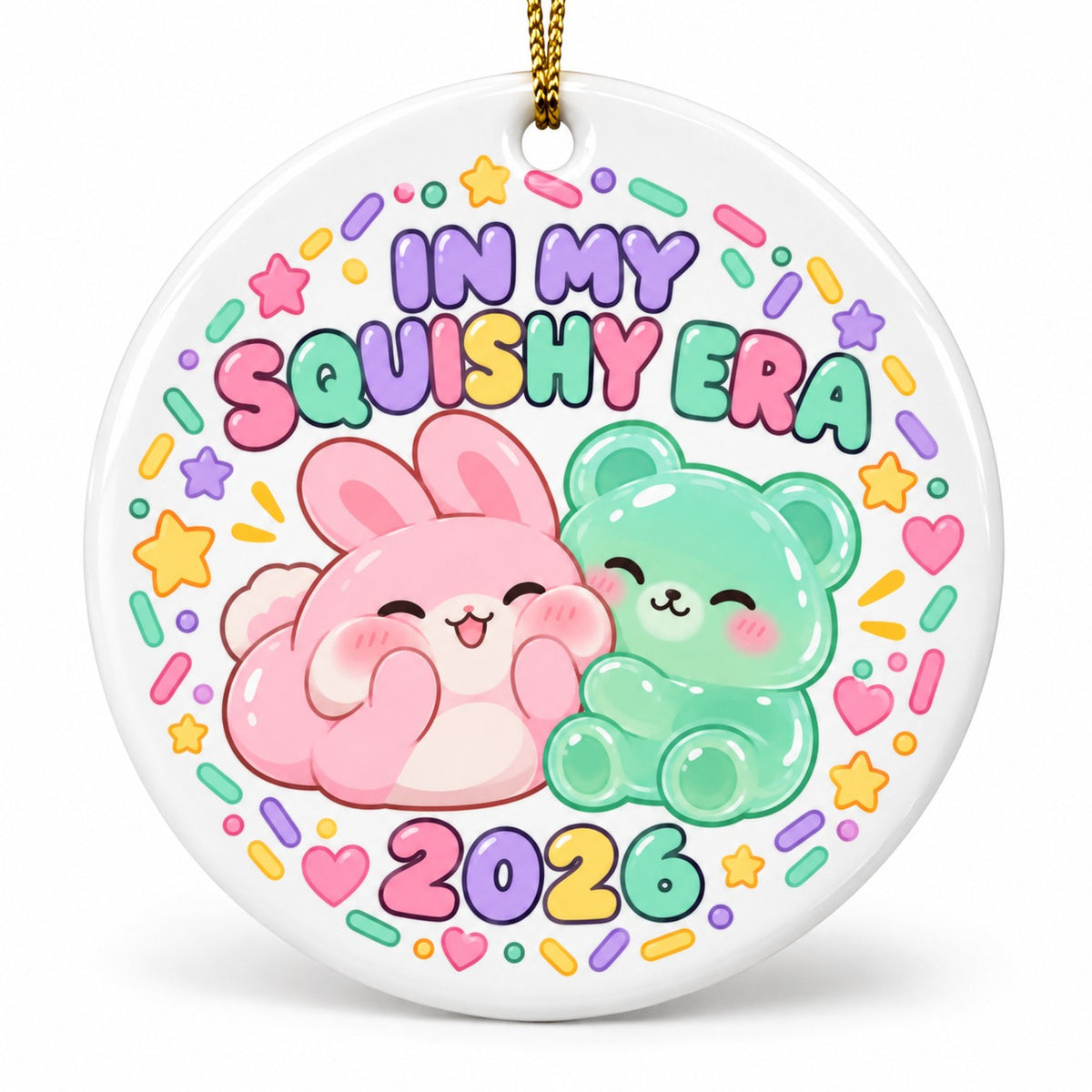 In My Squishy Era Ceramic Christmas Ornament 2026