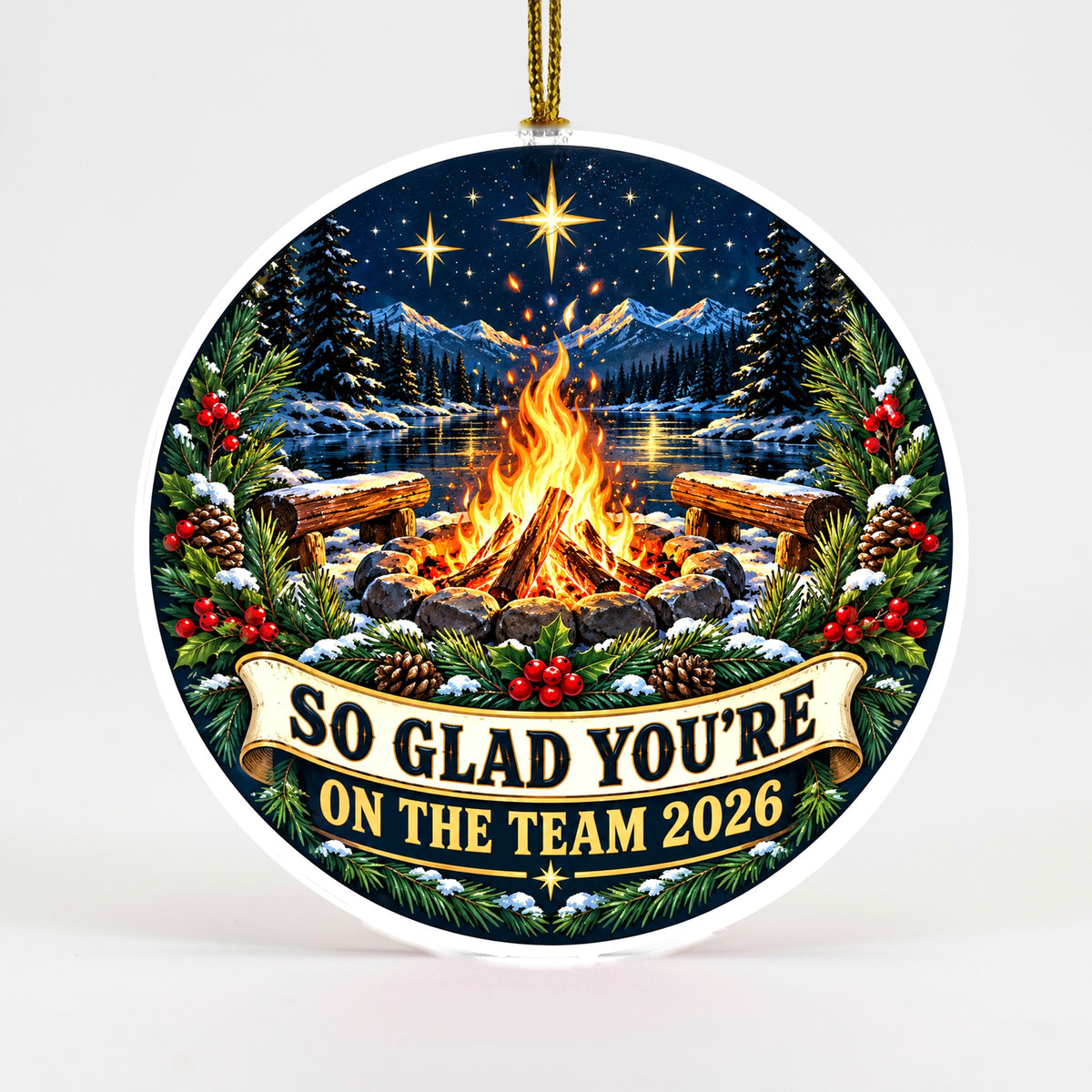 Team Appreciation Christmas Ornament, Coworker Gratitude Gift