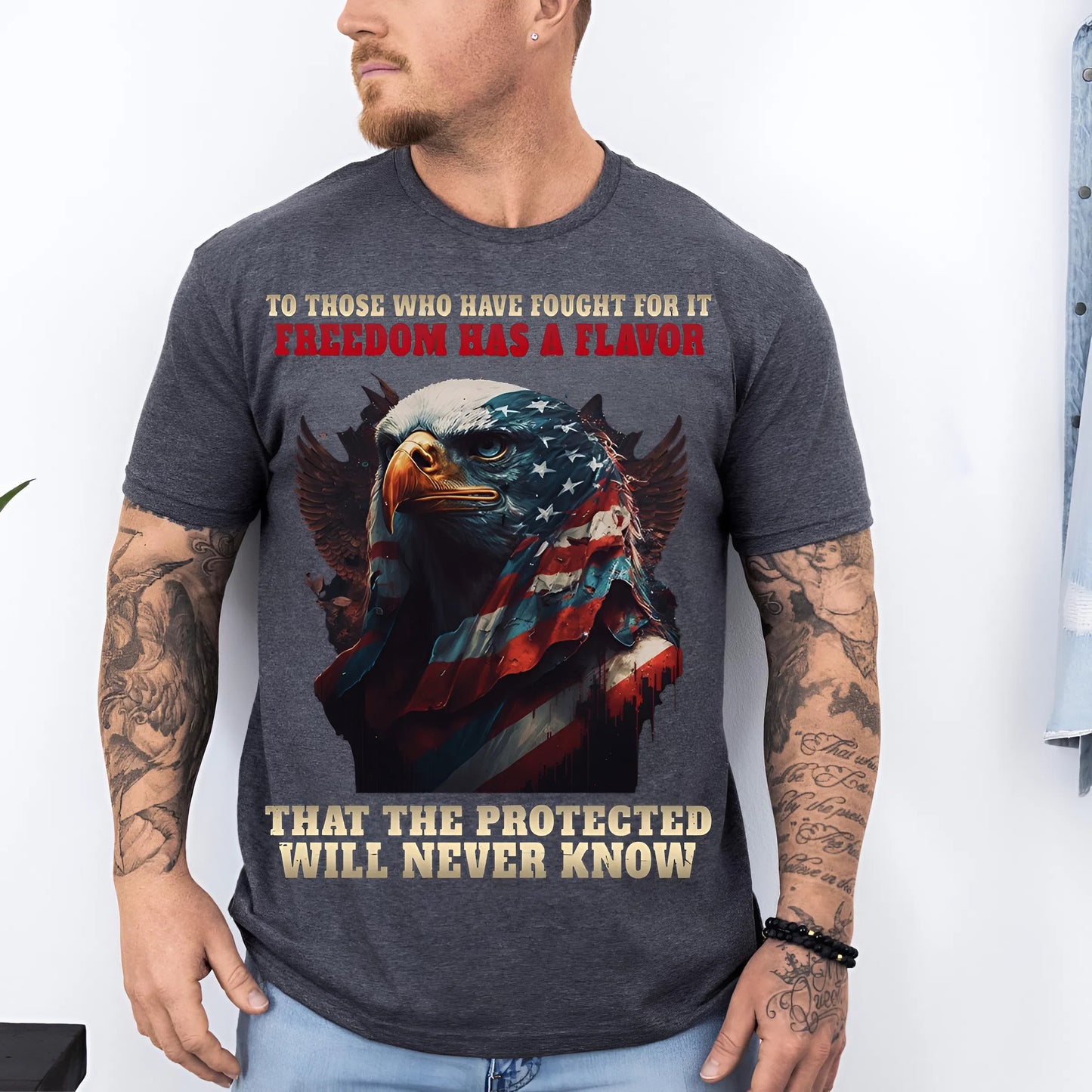 U.S Veteran Shirt - Freedom Has A Flavor - Bold Military Humour