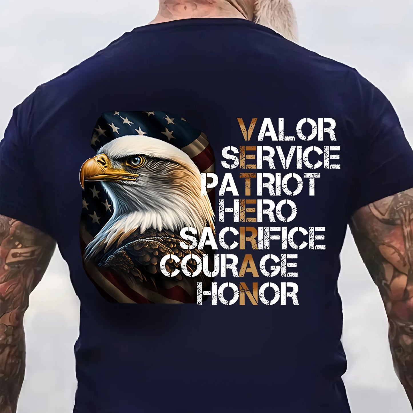 U.S Veteran Shirt - Eagle Proud Veteran Design - Perfect Gift For Veteran Day
