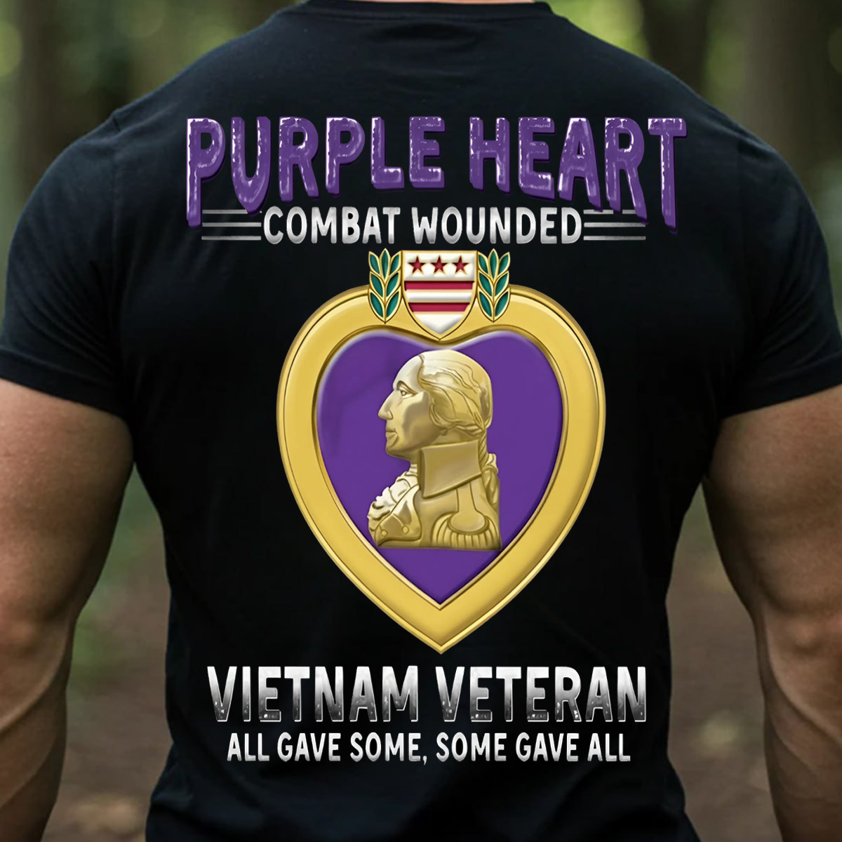 Purple Heart Vietnam Veteran Shirt – All Gave Some, Some Gave All, Gift for Veterans Day