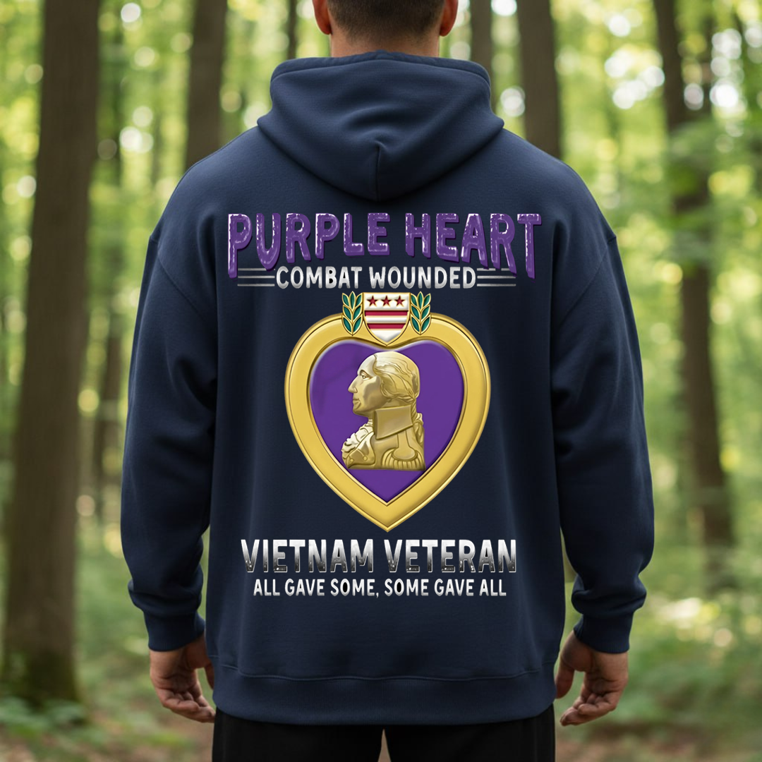 Purple Heart Vietnam Veteran Shirt – All Gave Some, Some Gave All, Gift for Veterans Day
