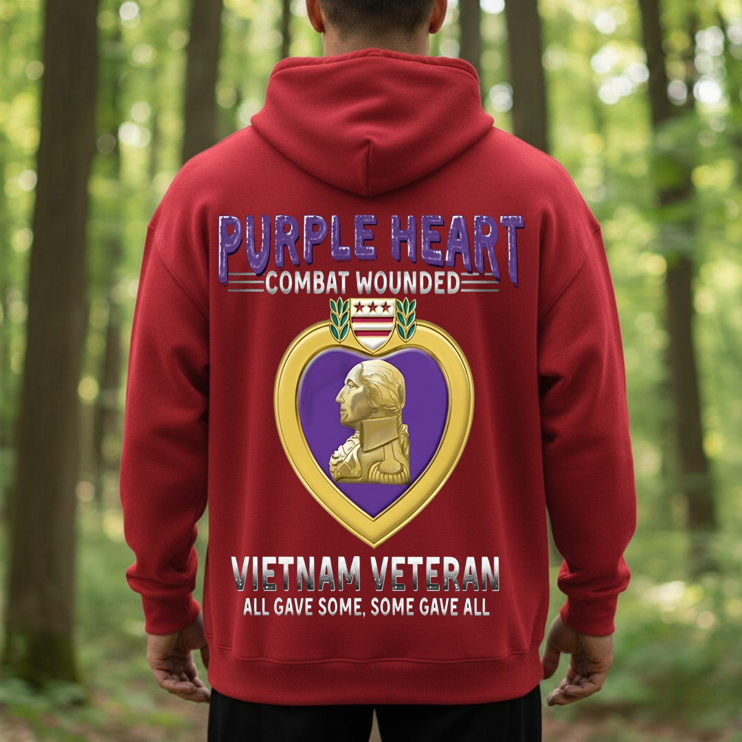 Purple Heart Vietnam Veteran Shirt – All Gave Some, Some Gave All, Gift for Veterans Day