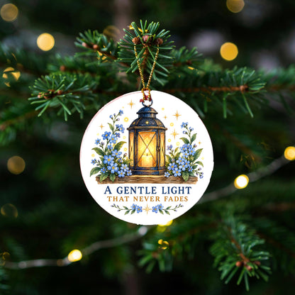 Luminescent Remembrance Lantern Ceramic Christmas Ornament