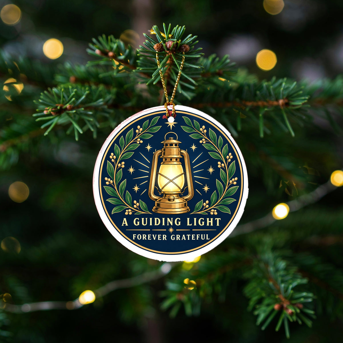 Guiding Light Ceramic Christmas Ornament, Mentor and Teacher Gift