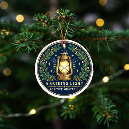 Guiding Light Ceramic Christmas Ornament, Mentor and Teacher Gift