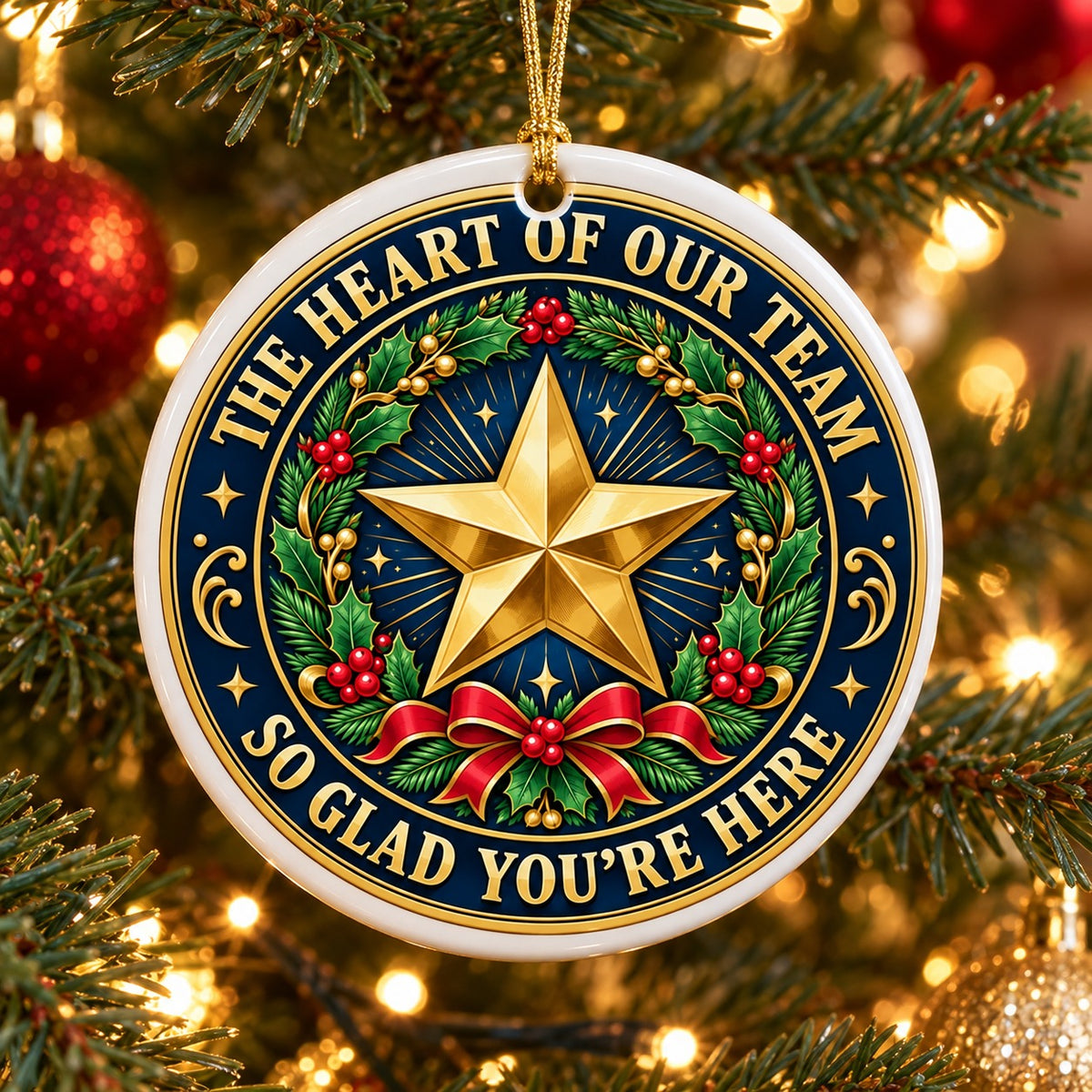 Team Bright Star Appreciation Ceramic Christmas Ornament