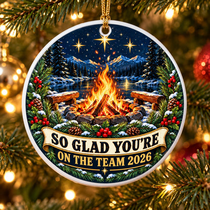 Team Appreciation Christmas Ornament, Coworker Gratitude Gift