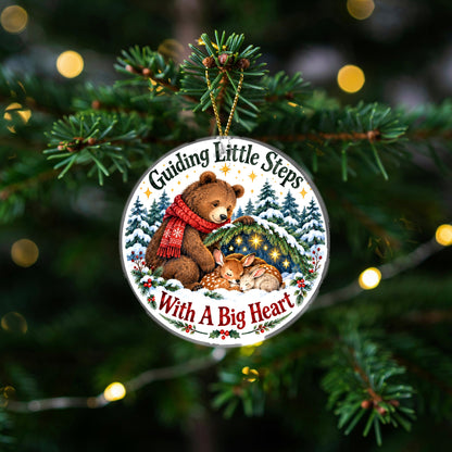 Gentle Woodland Shelter Ornament, Daycare Teacher Caregiver Gift