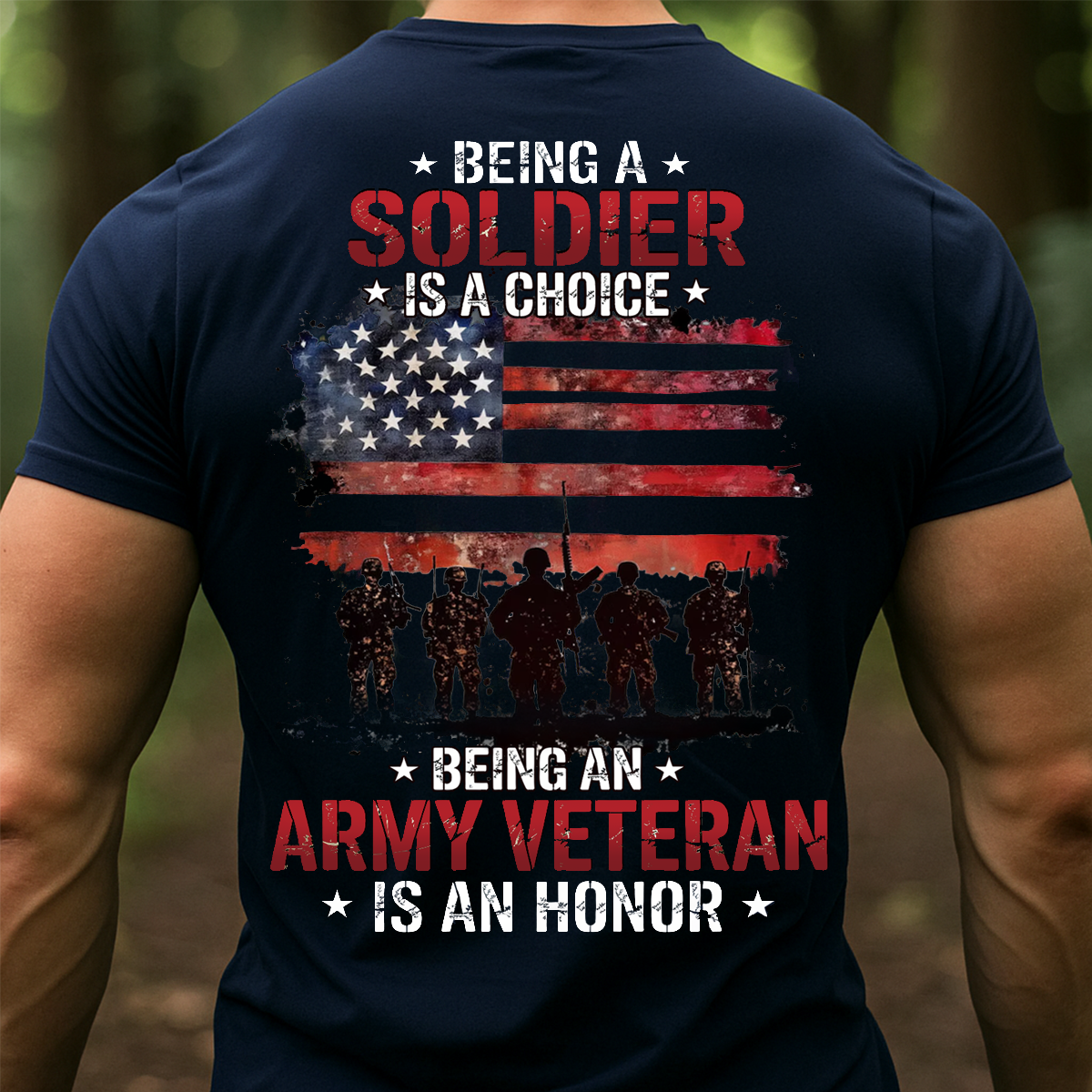 Being An Army Veteran Is An Honor Unisex T-shirt, Vintage Veteran Tee Gift Ideas