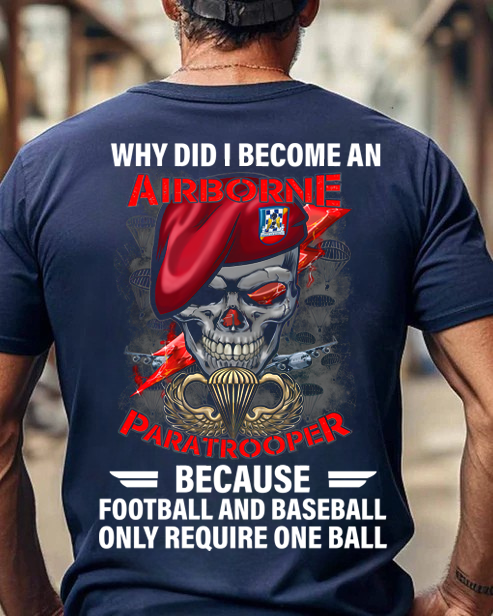 Why I Became an Airborne Paratrooper Veteran Shirt, Military Service Pride, Perfect Gift for Veterans Day