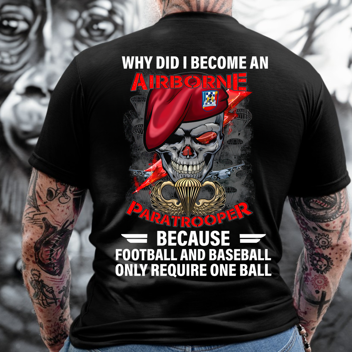 Why I Became an Airborne Paratrooper Veteran Shirt, Military Service Pride, Perfect Gift for Veterans Day