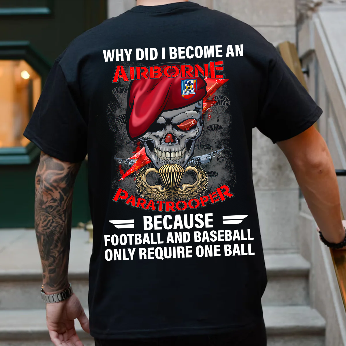 Why I Became an Airborne Paratrooper Veteran Shirt, Military Service Pride, Perfect Gift for Veterans Day