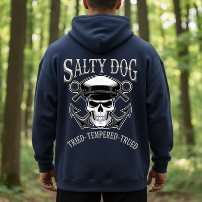 Salty Dog Sailor Shirt – Navy Veteran Anchor Skull – Tried Tempered Trued T-Shirt, SweatShirt, Hoodie, Gift for Veterans Day
