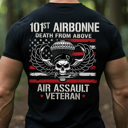 101st Airborne Death From Above T-Shirt – Air Assault Veteran Military Tee