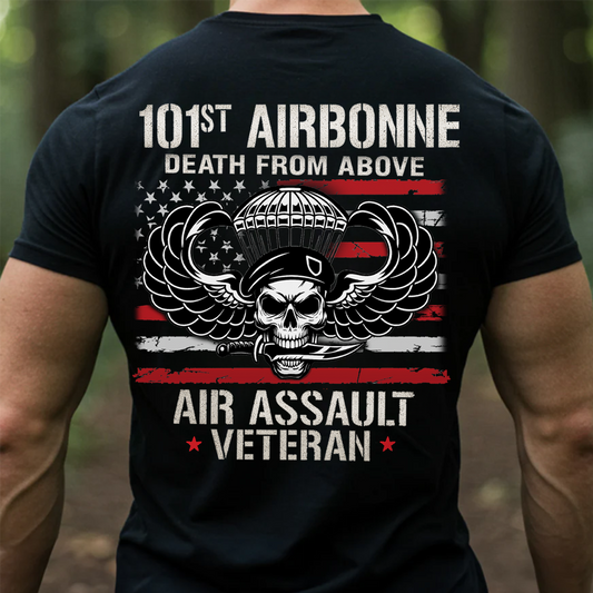 101st Airborne Death From Above T-Shirt – Air Assault Veteran Military Tee