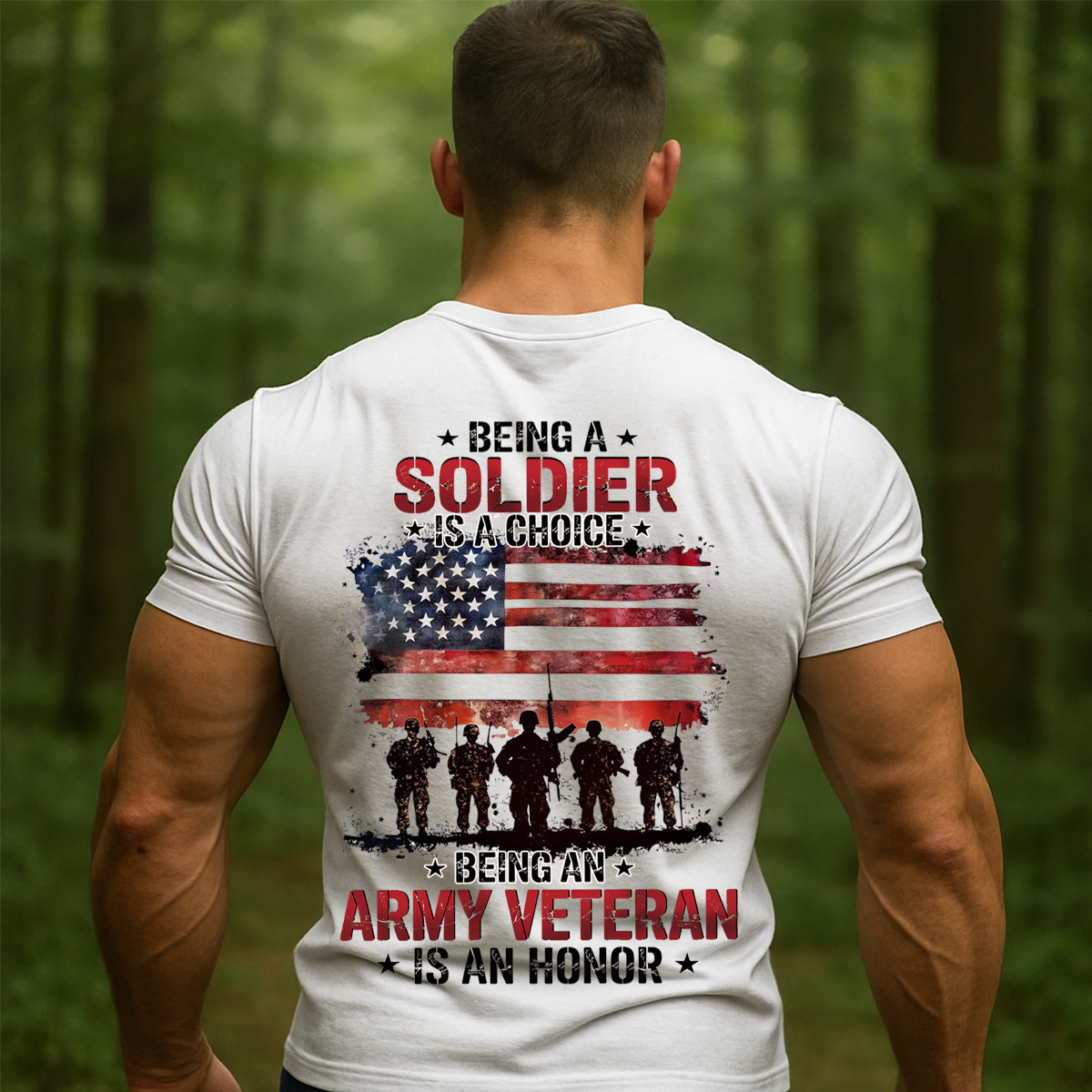 Being An Army Veteran Is An Honor Unisex T-shirt, Vintage Veteran Tee Gift Ideas
