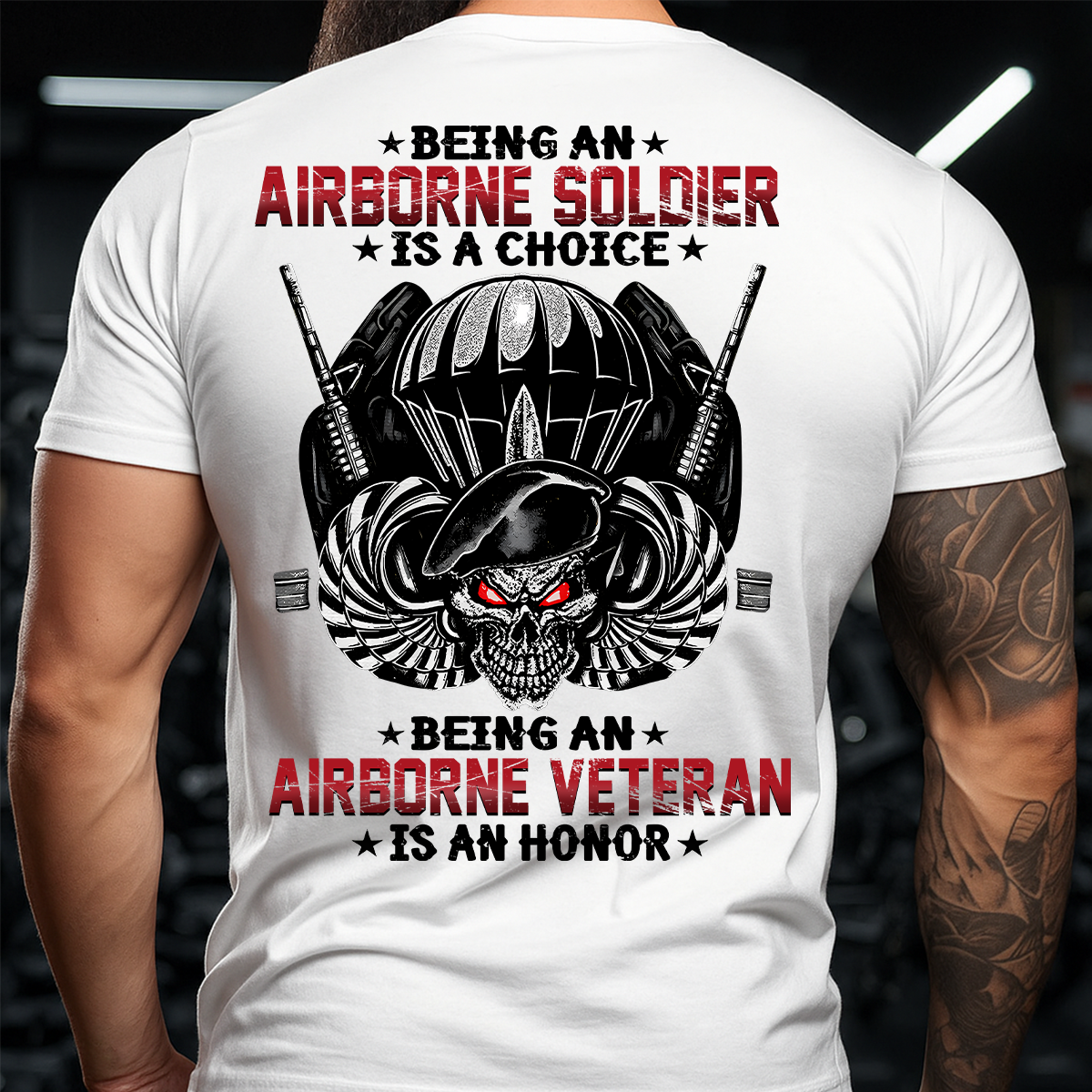 Being an Airborne Soldier is an Honor T-Shirt – US Army Veteran Pride Tee, Veteran Gift for Men