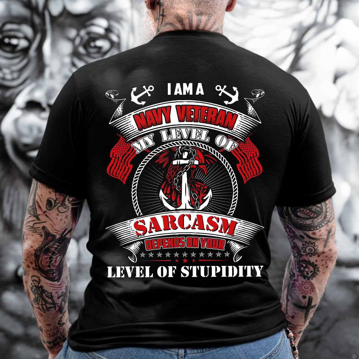 Navy Veteran Sarcasm Shir, Military Humor T-Shirt, Patriotic Veteran Apparel, Sarcasm Level Tee,  Veteran Pride Shirt, Military Humor Gift